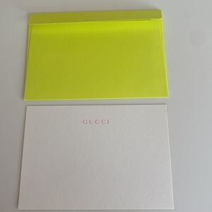 Gucci | Other | Gucci Stationary Card | Poshmark